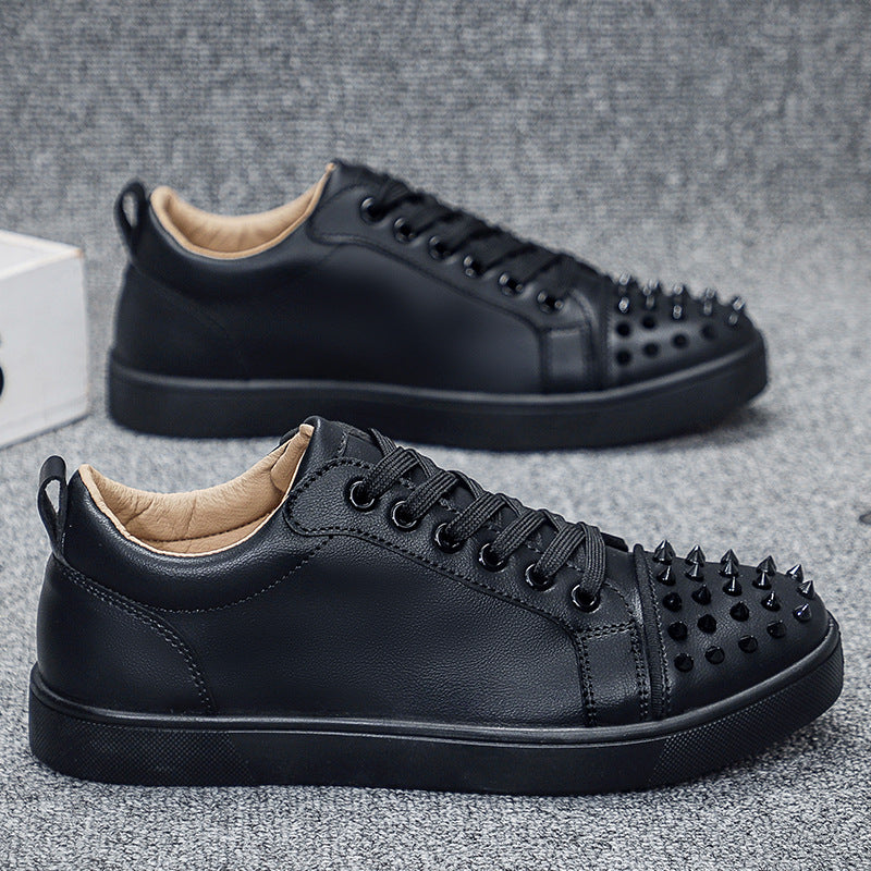 Men's Casual Sneakers - Stylish Low-Top Lace-Up Shoes for Spring & Summer