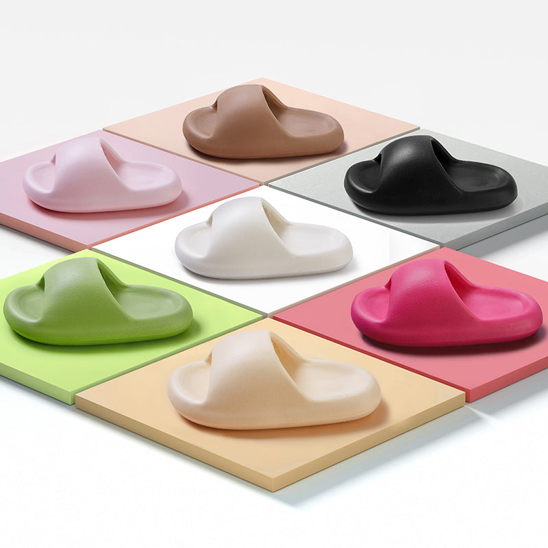 Unisex Thick-Bottom EVA Slide Slippers | Candy Color Cushioned Platform Sandals