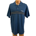 Chaps Ralph Lauren Mens Large Striped Cotton Short Sleeve Collared Polo Shirt