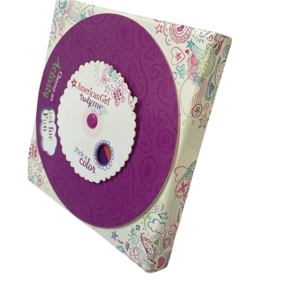 2015 American Girl Doll Truly Me 48 Activity Card Boxed Spinner Wheel Game
