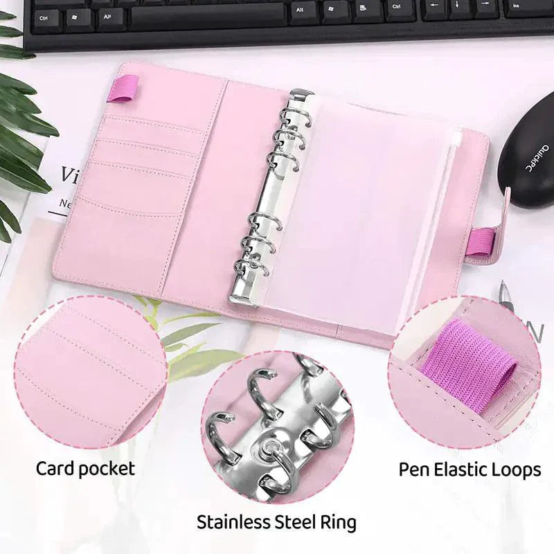 A6 Deluxe Leather Finance Organizer