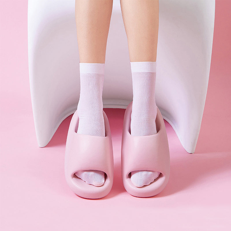 Unisex Thick-Bottom EVA Slide Slippers | Candy Color Cushioned Platform Sandals