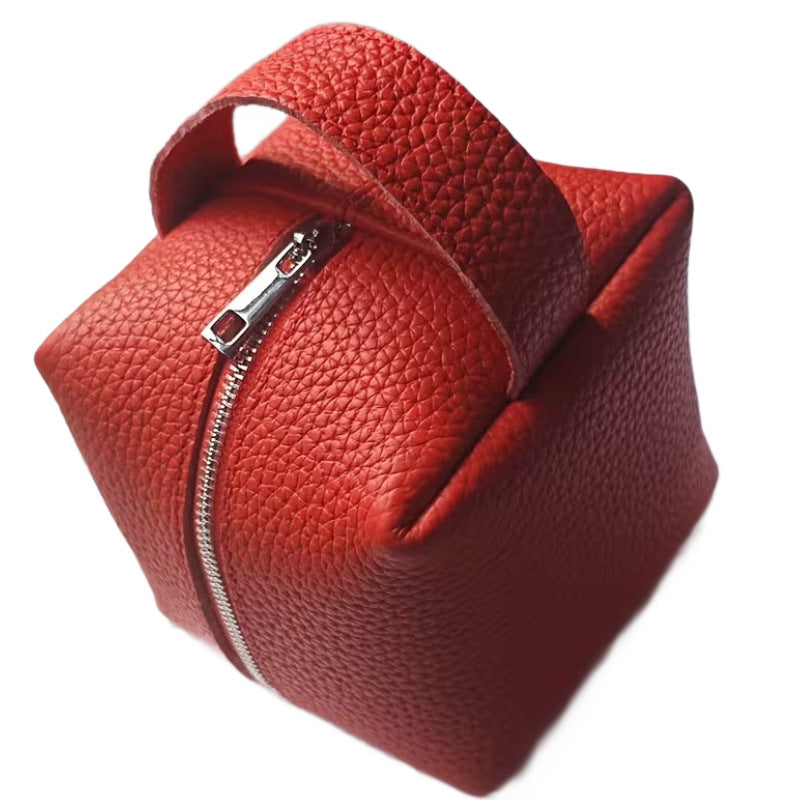 Women's Square Bread-Shaped Toiletry & Cosmetic Bag – Waterproof Organizer