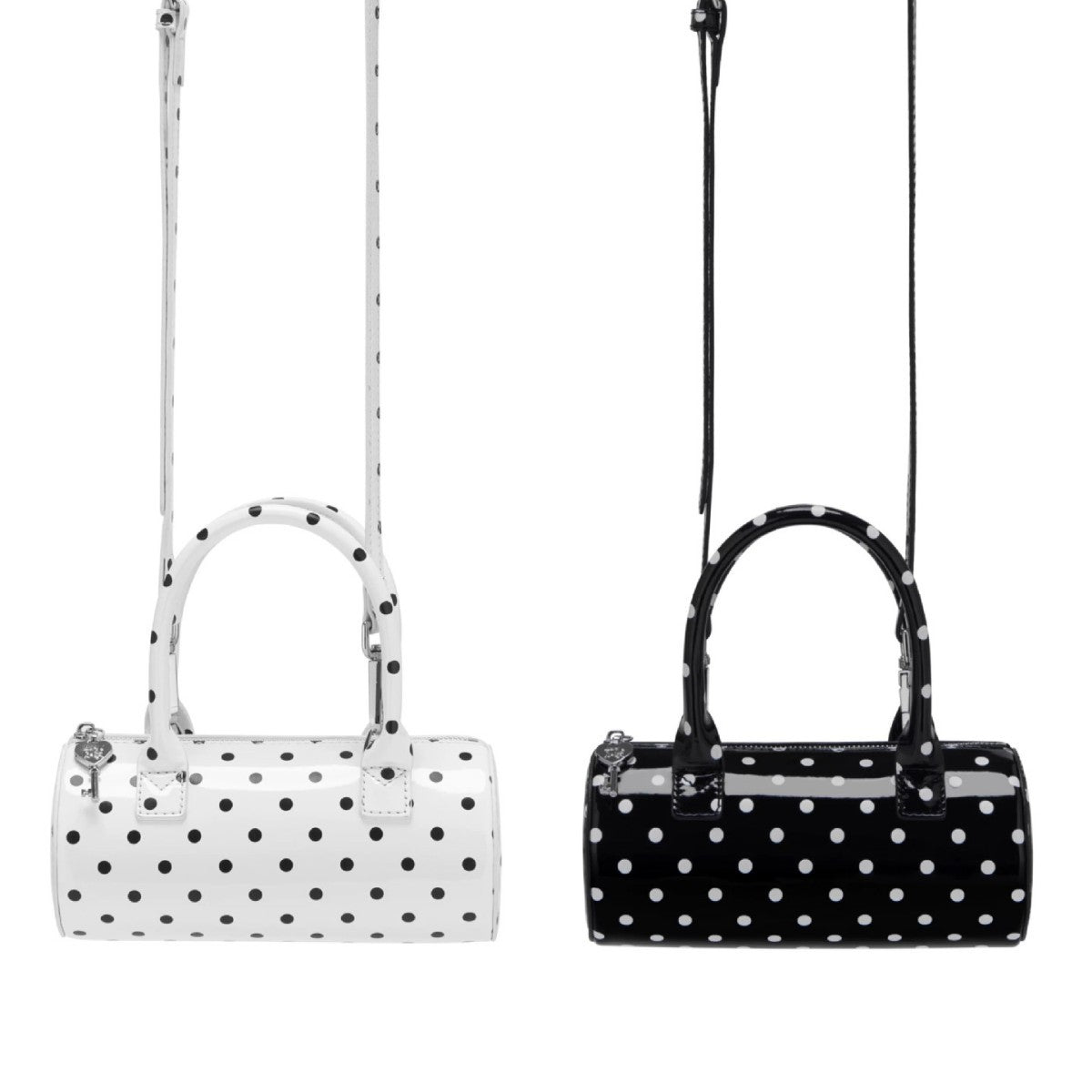 Women's Cylindrical Tote Bag – PU Leather Shoulder Bag with Card Holder