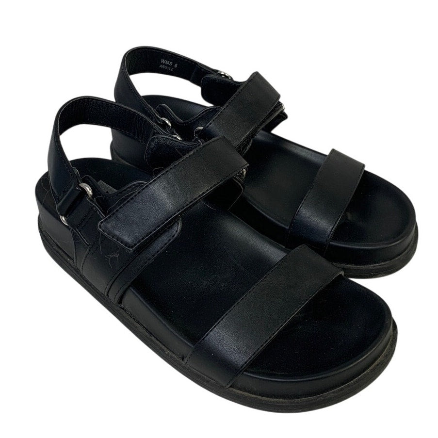 Dolce Vita Womens Size 6 Black Sandal Argyle Rargyleo Open Round Toe Shoes