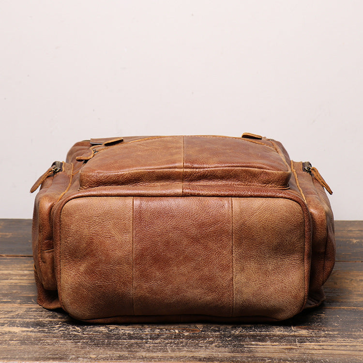 Retro Genuine Leather Backpack