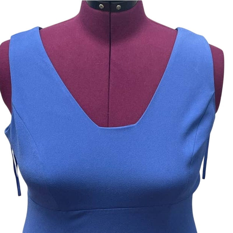 Amanda Smith Plus Size 16 Sleeveless Deep V-Neck Body Con Stretchy Midi Dress