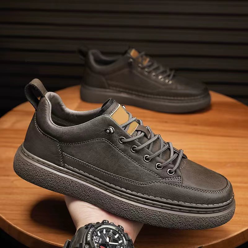 Water-Resistant Non-Slip Black Casual Business Sneakers for Men | Sarah Express
