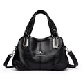 Women's Soft PU Leather Bucket Handbag – Retro European Style
