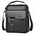 Men's Lychee-Grain PU Leather Business Crossbody Shoulder Bag - Premium Commuter Messenger Bag