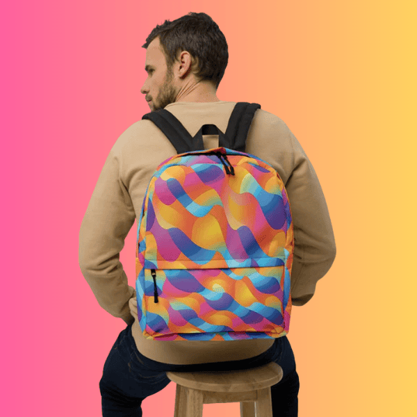 Abstract Rave Backpack - Your Ultimate Festival Companion for EDM Lovers