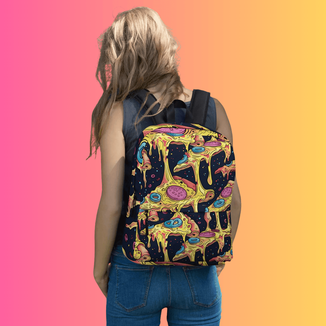 Melting Pizza Festival Bag - Essential Rave Accessory for EDM Lovers