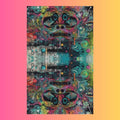 Psychedelic Vibes Festival Flag for Rave Lovers