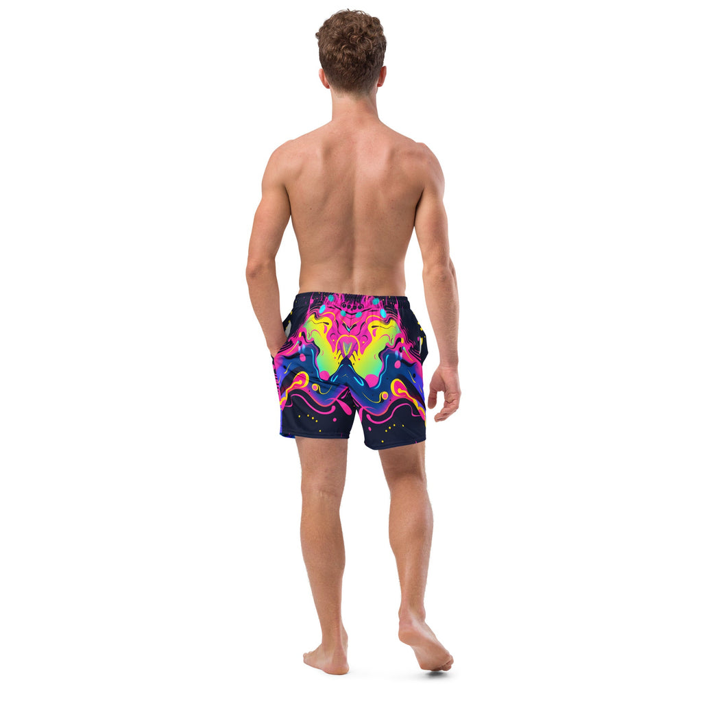 Galaxy Trip Swim Trunks For EDM Rave Festival Outfit Clothing