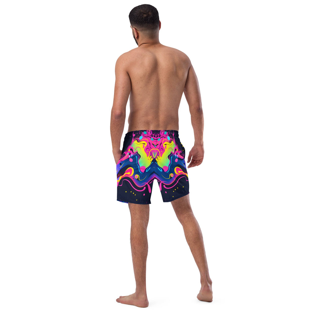 Galaxy Trip Swim Trunks For EDM Rave Festival Outfit Clothing