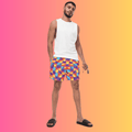 Bold Abstract Swim Shorts for Raves and Festivals