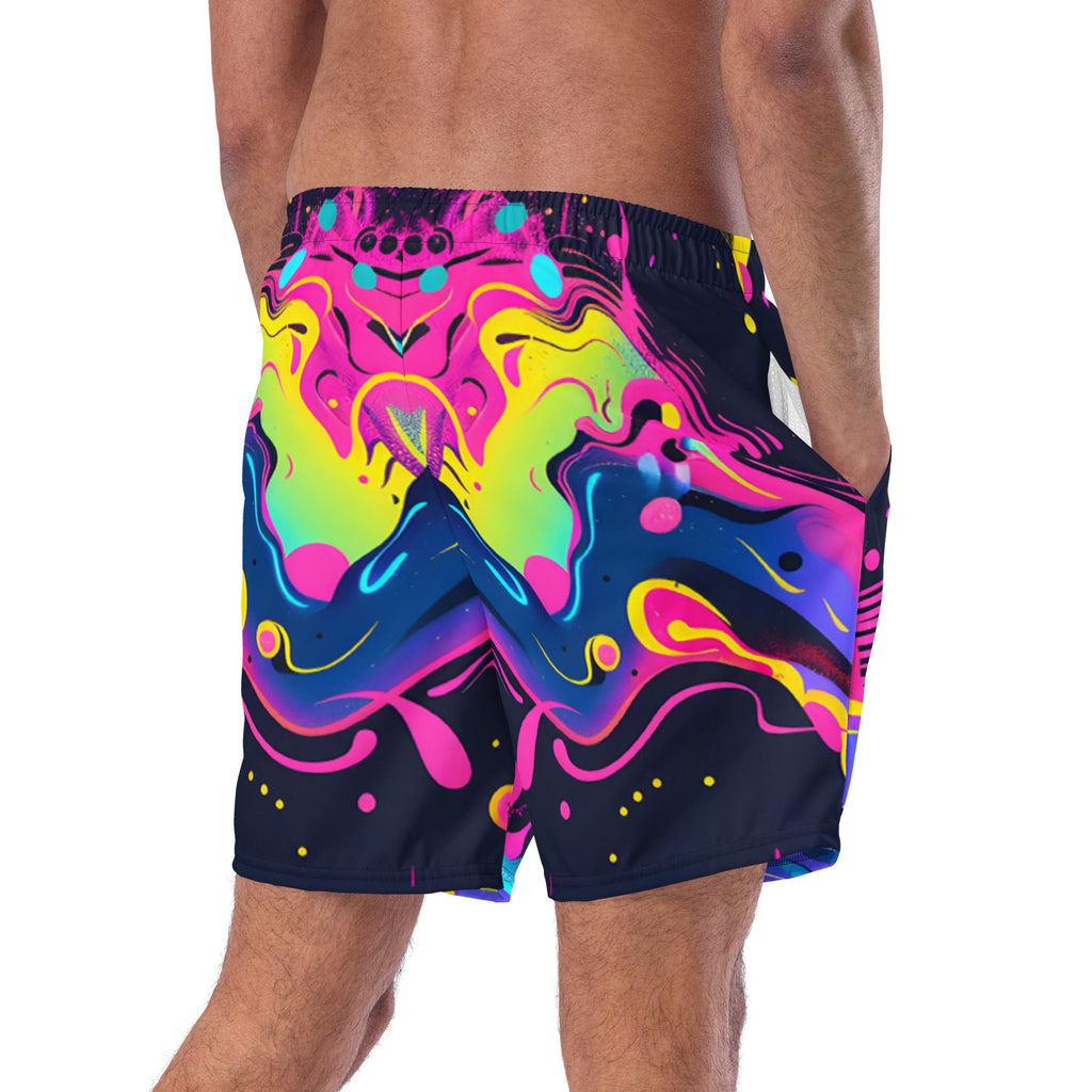Galaxy Trip Swim Trunks For EDM Rave Festival Outfit Clothing