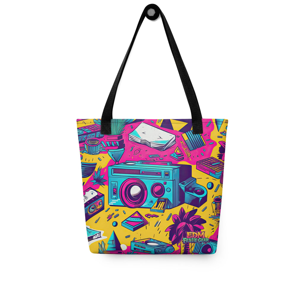 Retro Tote Bag For EDM Rave Festival Outfit Clothing