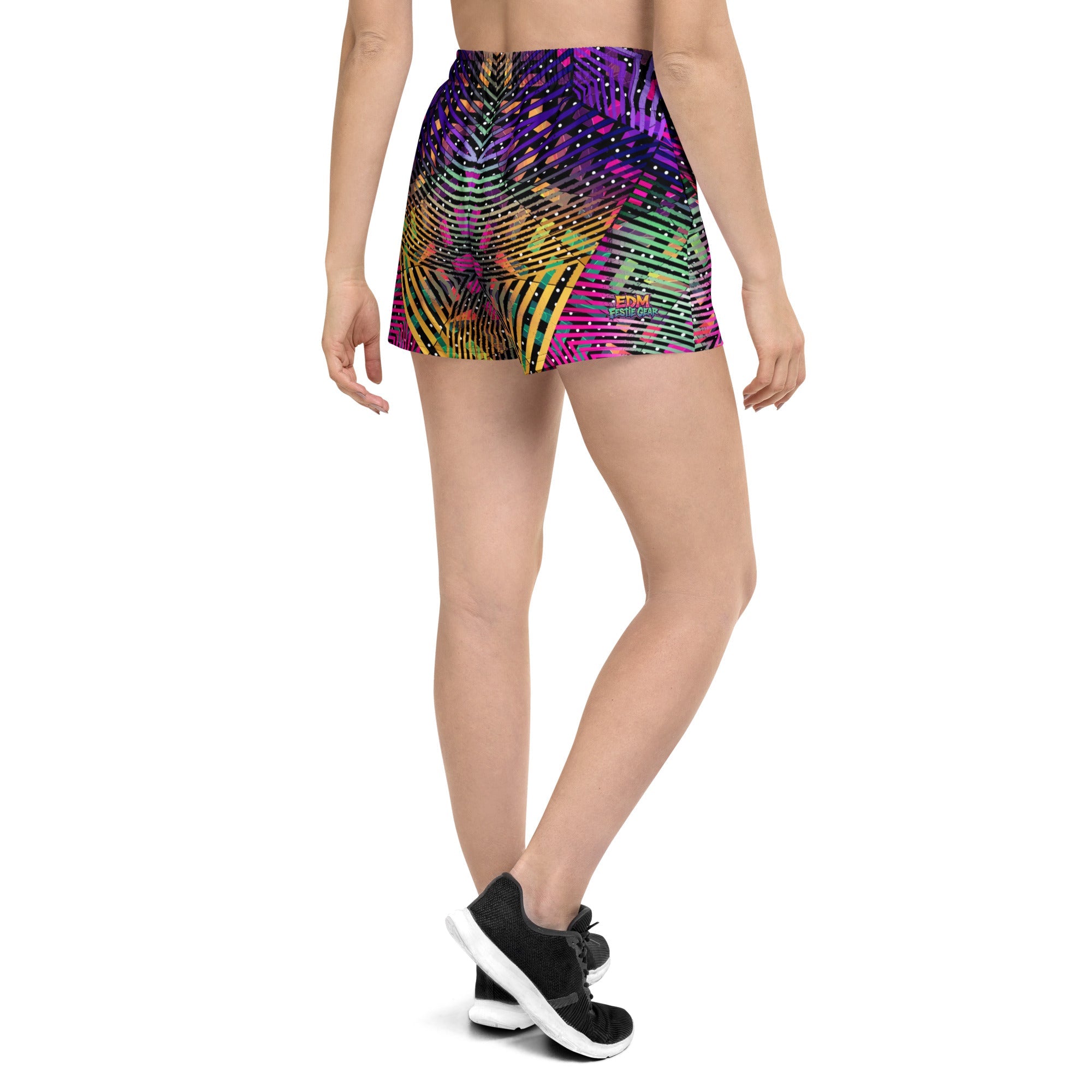 Geometry Space Athletic Shorts For EDM Rave Festival Outfit Clothing