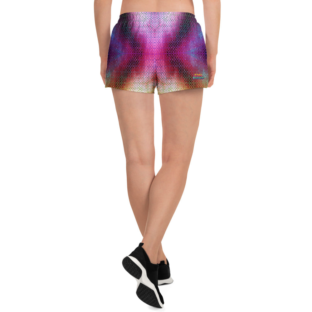 Pixeled Athletic Shorts For EDM Rave Festival Outfit Clothing
