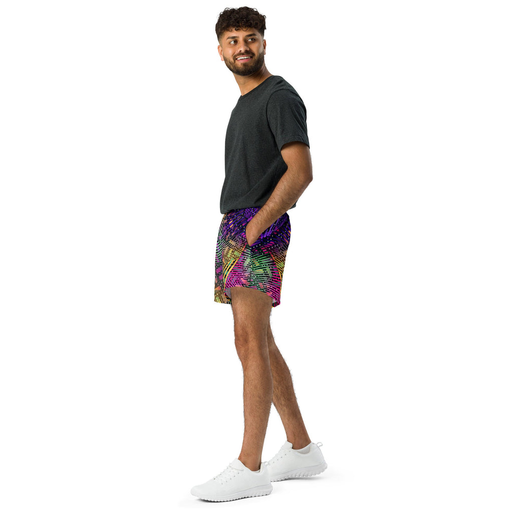 Geometry Space Athletic Shorts For EDM Rave Festival Outfit Clothing
