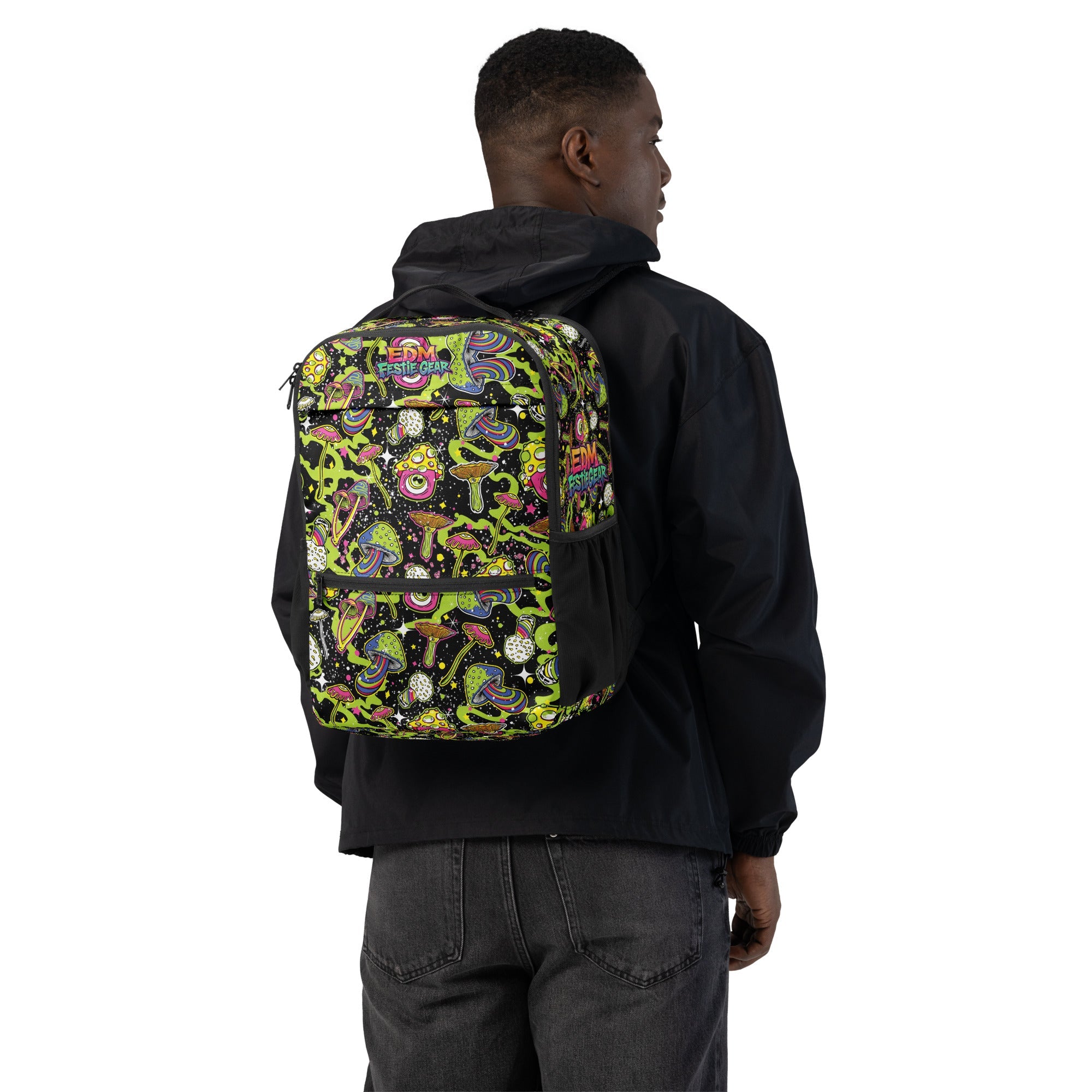 Trippy Space Shroom Utility backpack