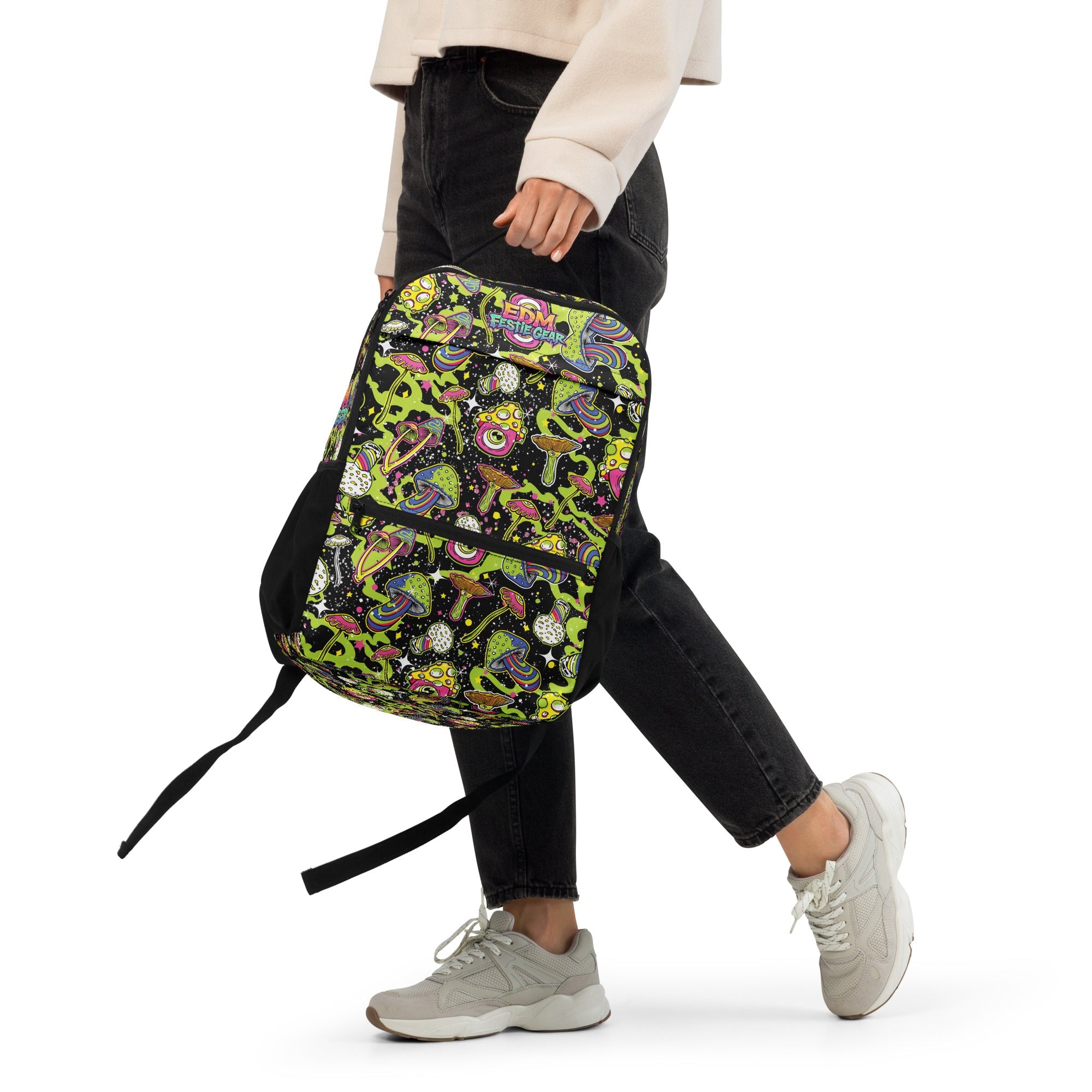 Trippy Space Shroom Utility backpack
