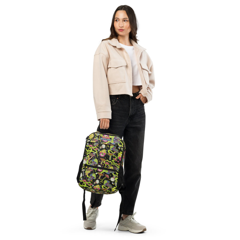 Trippy Space Shroom Utility backpack