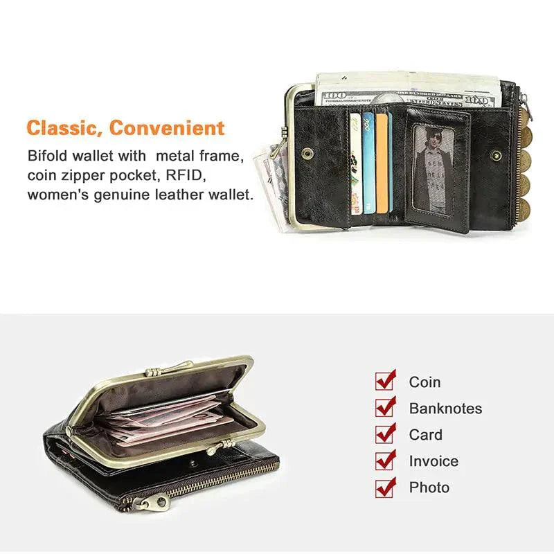 Authentic Leather Ladies' Wallet