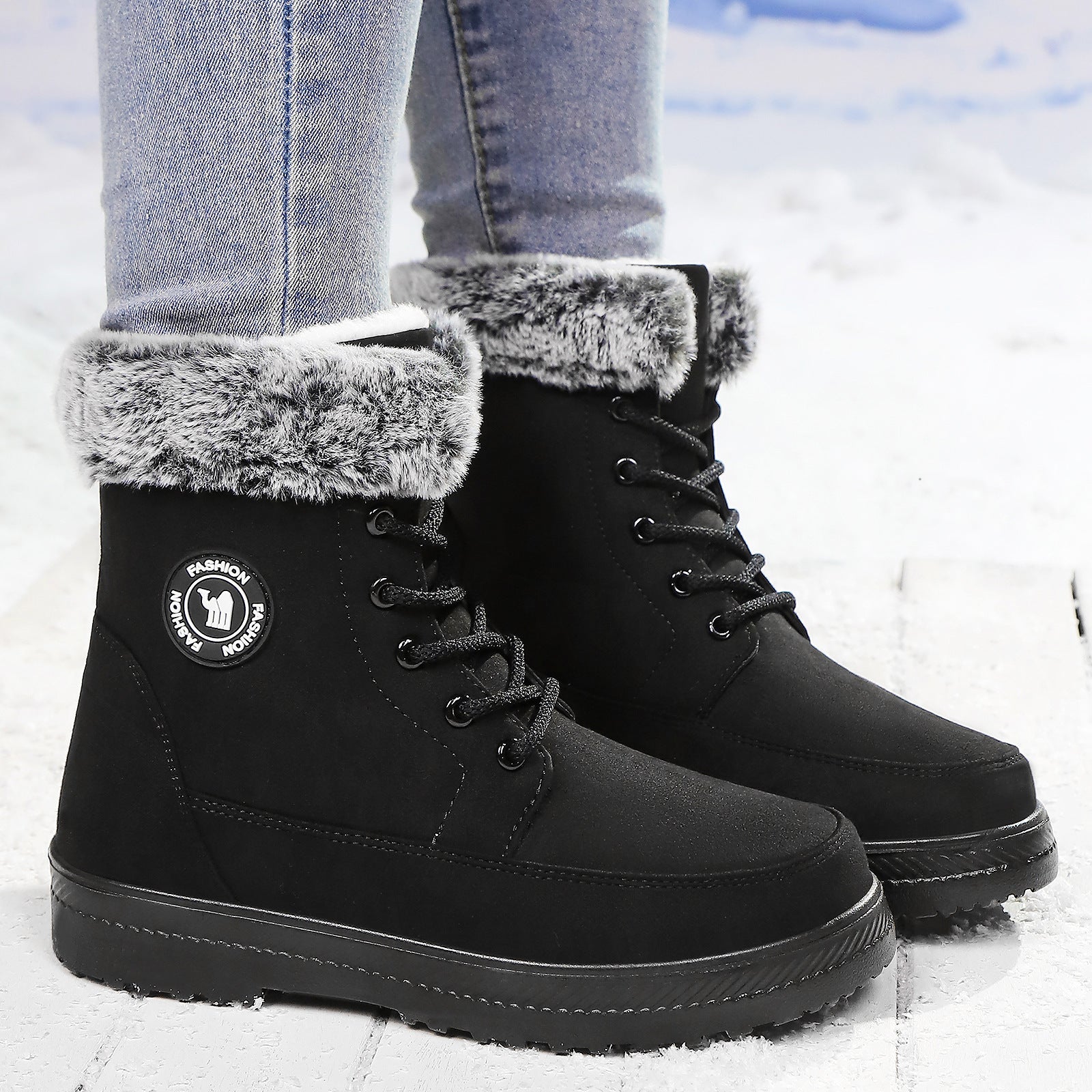 Women's Cotton Soft Bottom Wild Boots