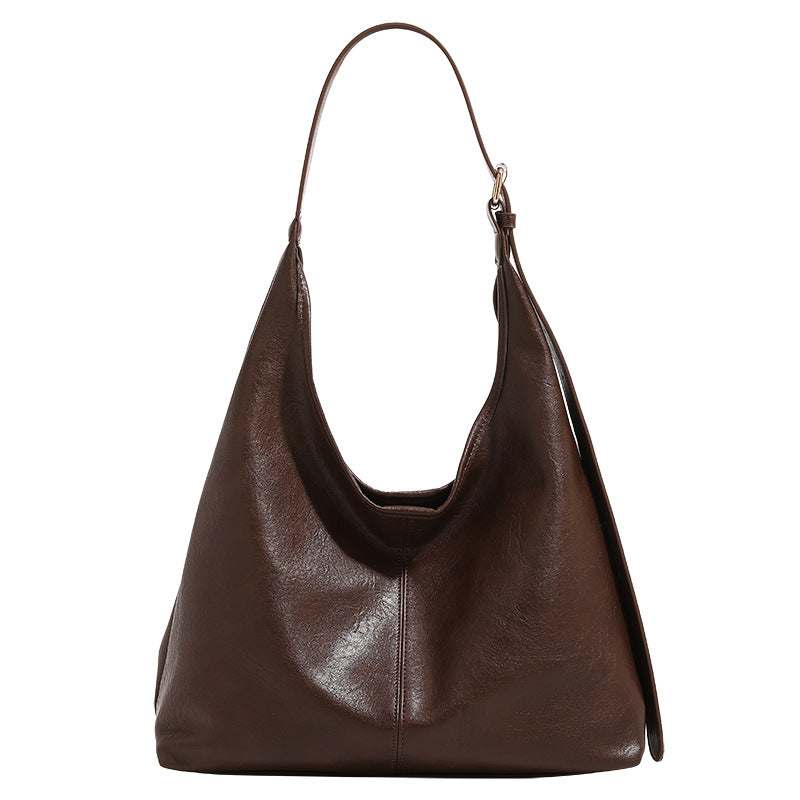 Women's PU Leather Underarm Shoulder Bag – Minimalist Casual Handbag