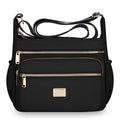 Multi-Compartment Oxford Shoulder Bag