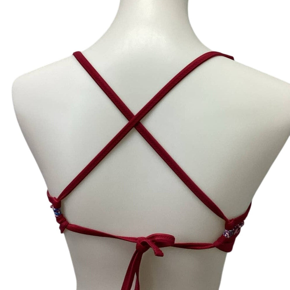 Shade & Shore 36D Underwire Criss Cross Strap Nylon Blend Bikini Swim Top ONLY