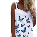 Women’s Butterfly Print Overalls