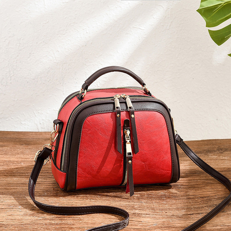Womens Quilted Oval Crossbody Bag – Vintage Tote & Shoulder Bag