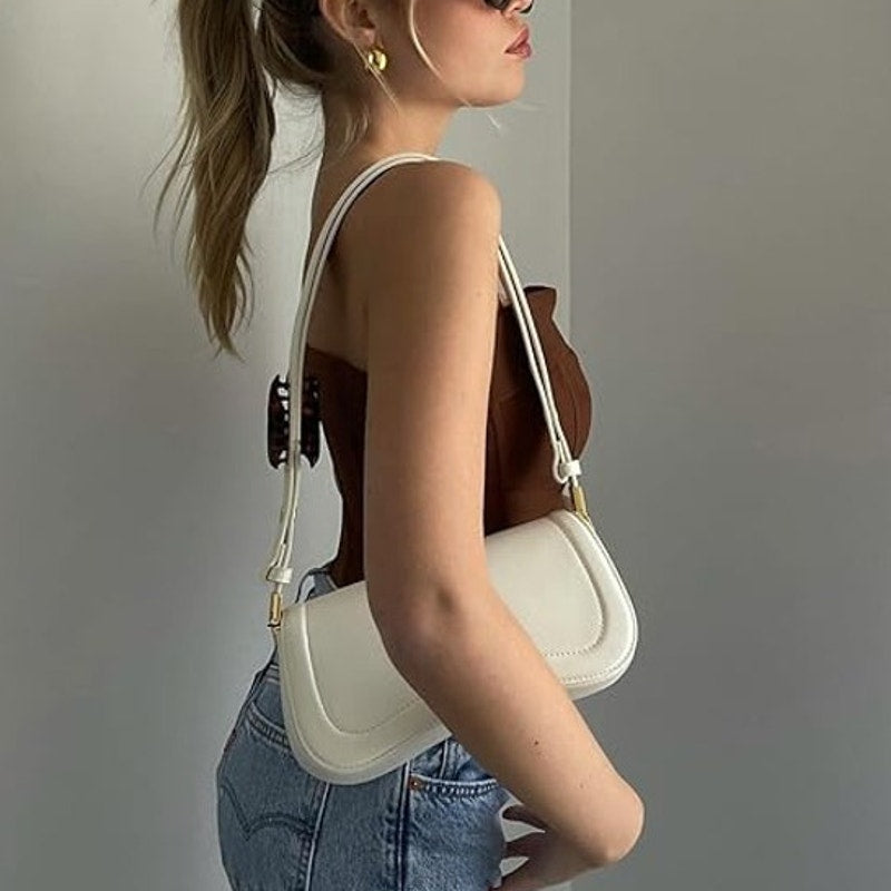 New JW PEI Womens Small White Adjustable Strap Joy Shoulder Bag Handbag