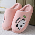 Panda Slippers for Women & Men - Cute Cartoon Plush Indoor House Shoes with Thick Anti-Slip EVA Sole