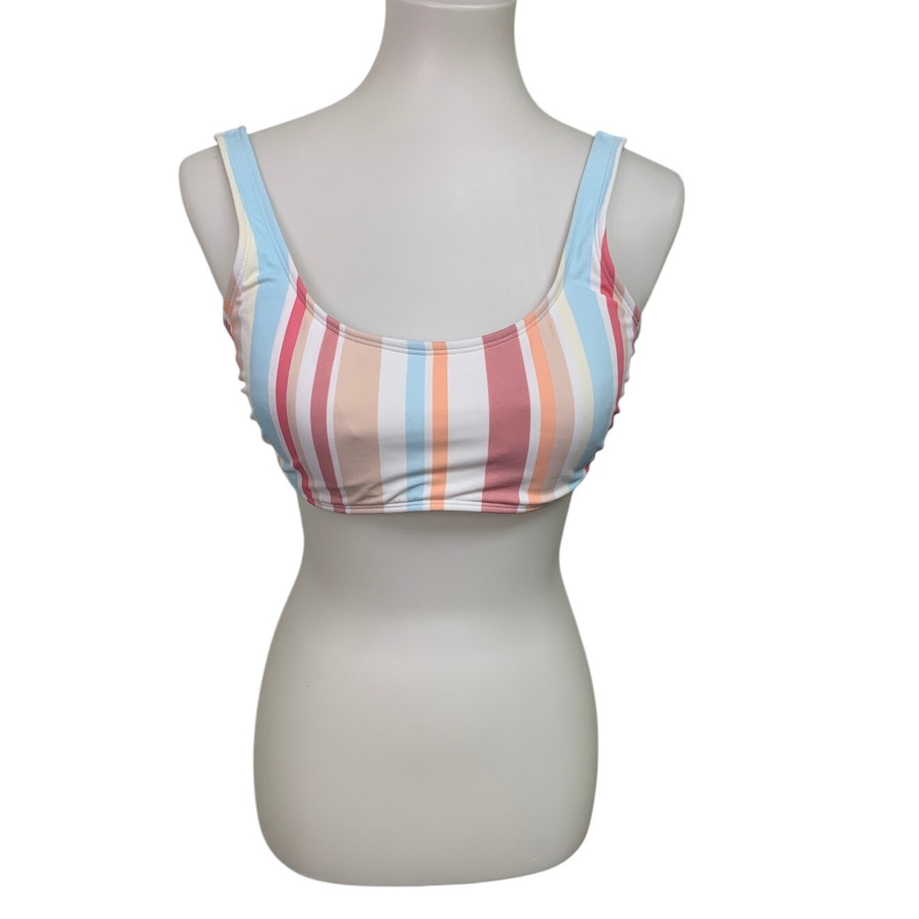 New Shade Shore Xhilaration Womens XL 2PC Striped Bikini Top & Bottom Swim Suit