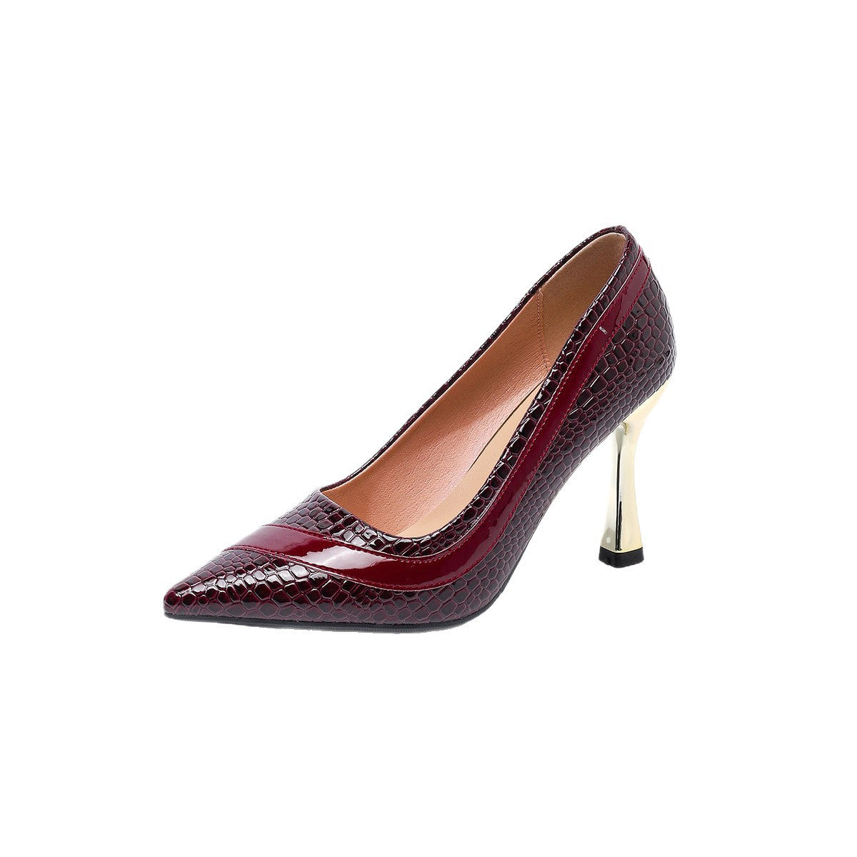 Women's Pointed-Toe Stiletto High Heels - Elegant Slip-On Pumps
