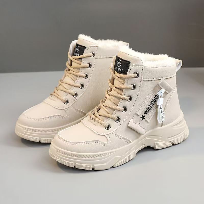 Fleece-Lined Waterproof Non-Slip Winter Shoes