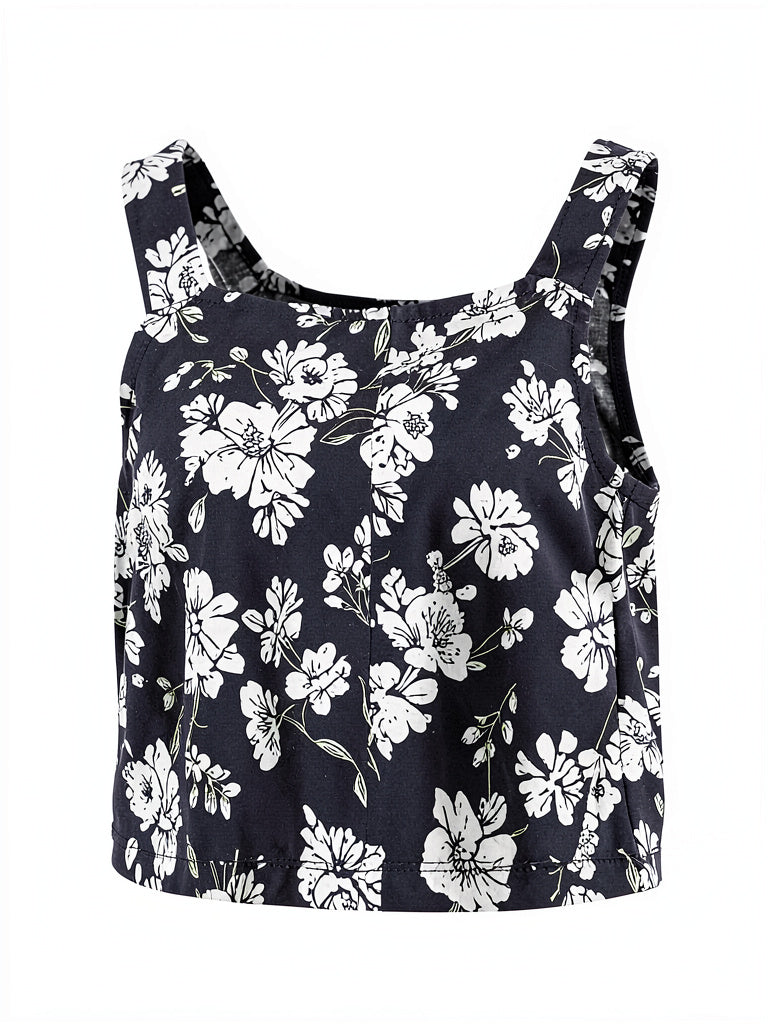 Epic Threads Girls Floral-Print Tank Top, Size Medium