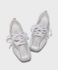 Women's Square Toe Ballet Flats | Crisscross Ankle Strap Low Heel Shoes