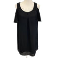By & By Womens Large 100% Polyester Scoop Neck Cold Shoulder Sheath Dress