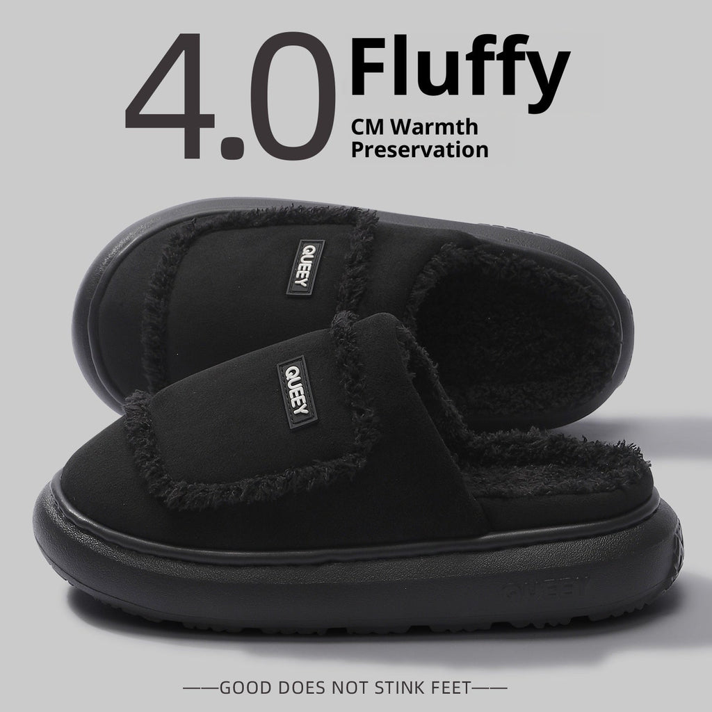 Women's Warm Non-slip Suede Cotton Slippers
