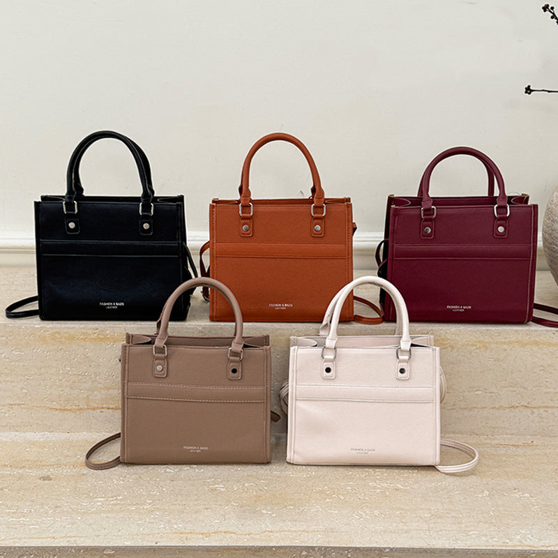Women's PU Leather Crossbody Bag - Minimalist Urban Shoulder Bag with Adjustable Strap