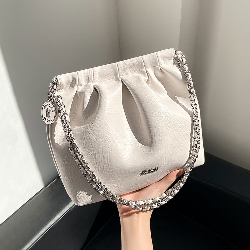 Genuine Leather Bucket Bag