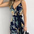 Ladies' Fashionable And Versatile Vacation Style Off Shoulder Lace Up Dress