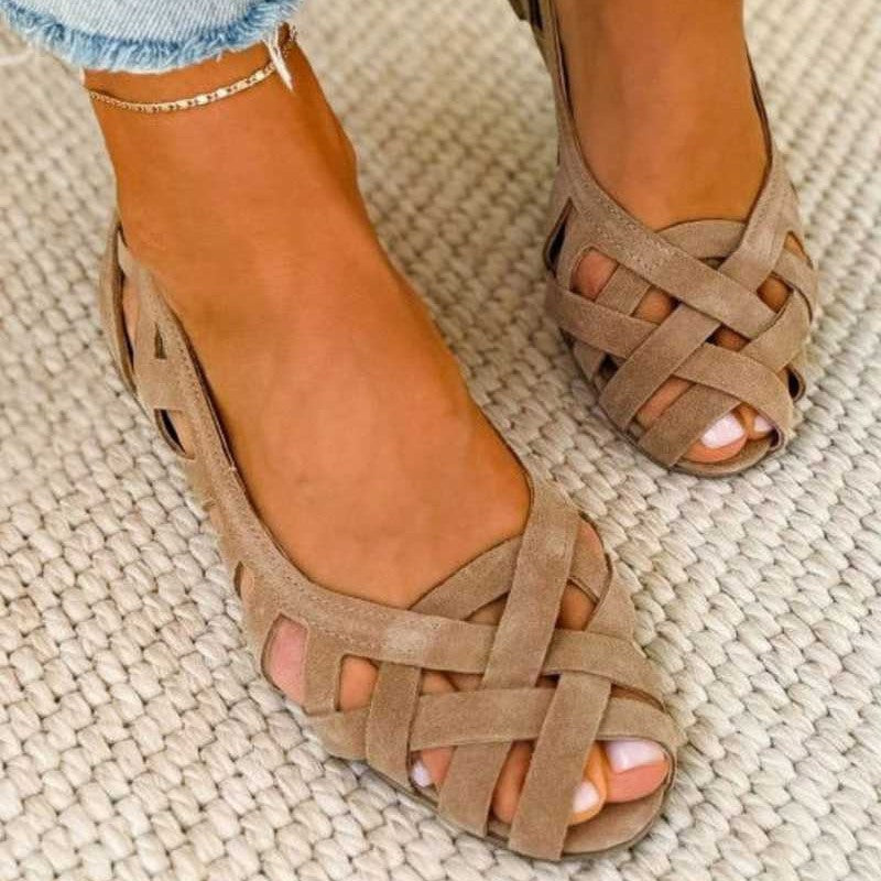 Women's Hollowed-Out Birds-Nest Sandals - Breathable Flat Summer Shoes for Spring & Summer