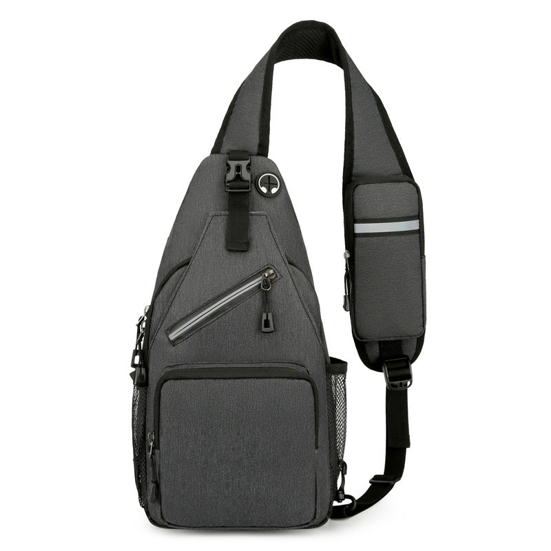 Men's Casual Solid Color Shoulder Bag - Minimalist Crossbody Messenger Bag