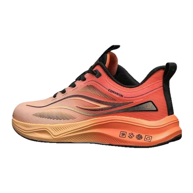 Men's Breathable Casual Running Sneakers | Lace-Up Low-Top Shoes